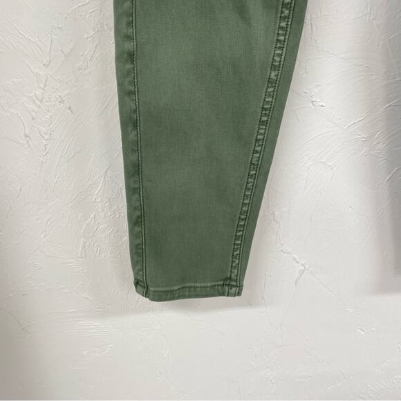 Spanx Green Cargo Skinny Jeans High Rise Womens M Denim Stretch Classic Fall - Picture 4 of 10